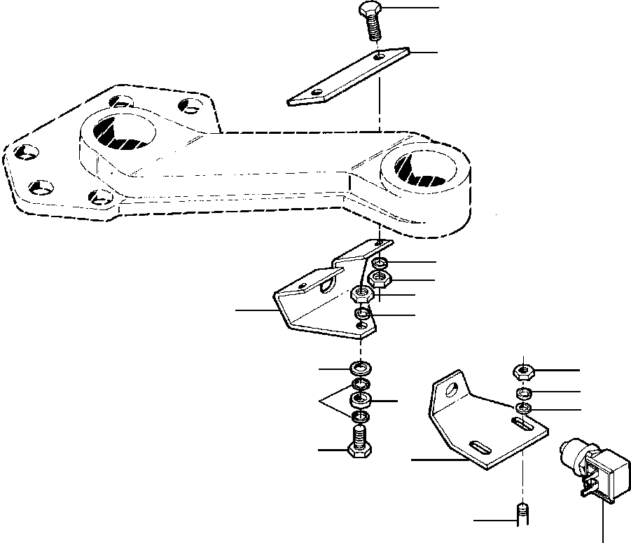 BRACKET, SWITCH 109 784 KOMATSU