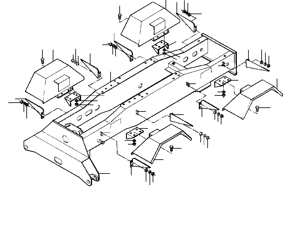 FRAME WELDMENT 1437 842 H91 KOMATSU