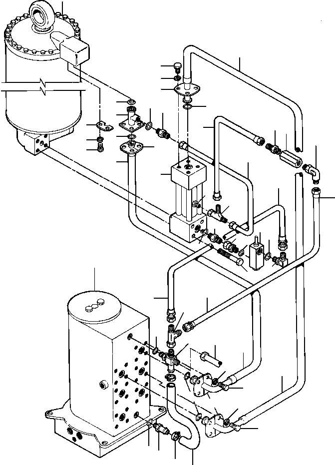 TUBE, LIFT RETURN 92 355 KOMATSU