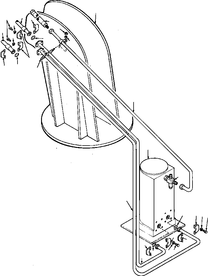 TUBE - DISTRIBUTOR TO HOIST MOTOR 91 401 KOMATSU