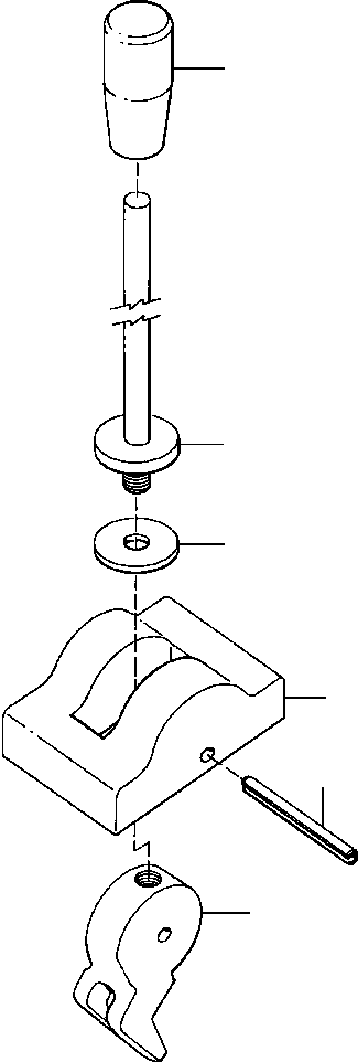 LEVER, GOVERNOR 64 615 KOMATSU