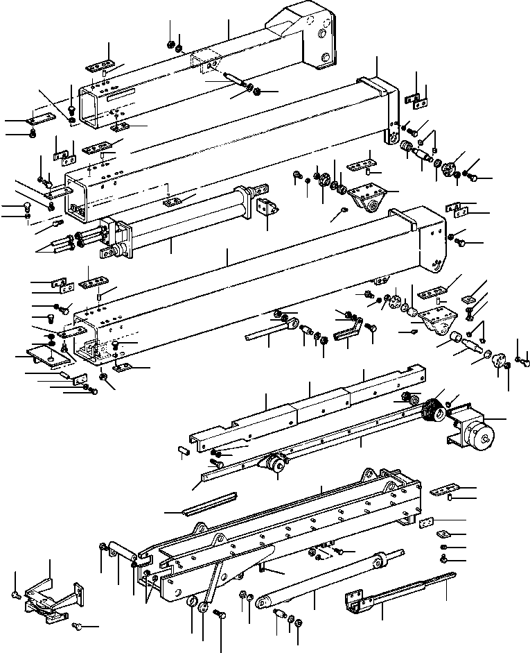 BOOM ASSEMBLY, FOUR-SECTION POWER 127 106 KOMATSU