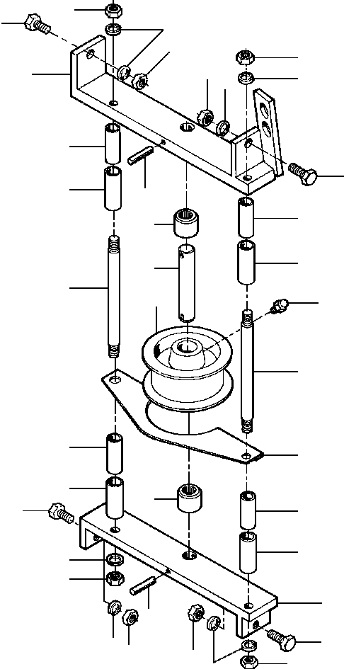 SHEAVE ASSEMBLY 125 702 KOMATSU