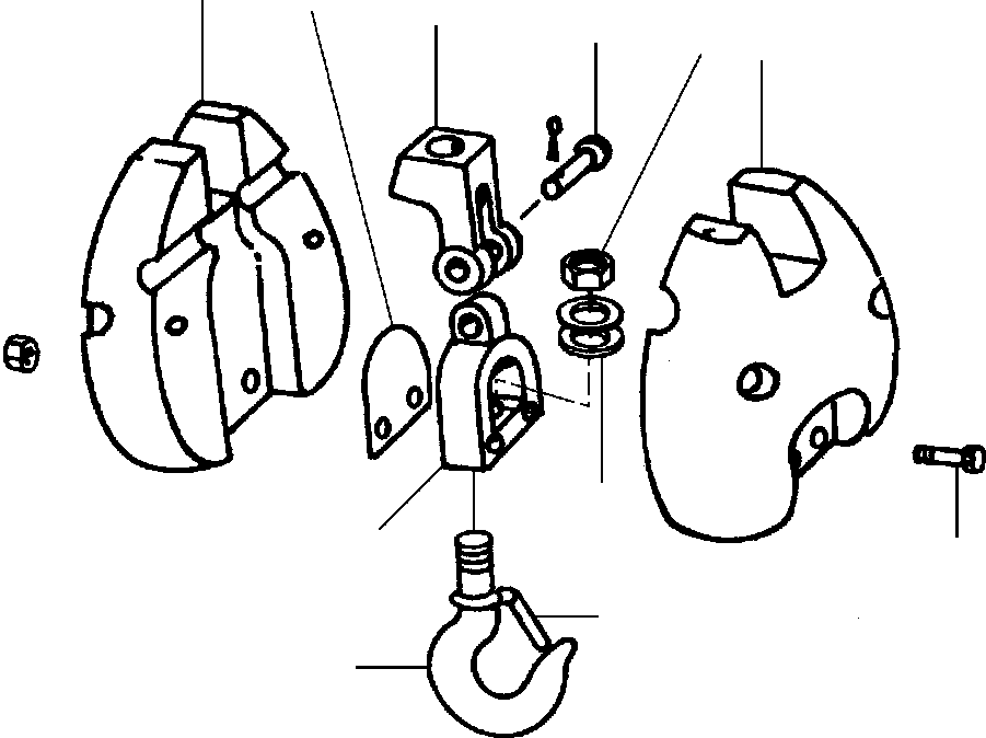BLOCK ASSEMBLY, HOOK 100 910 KOMATSU