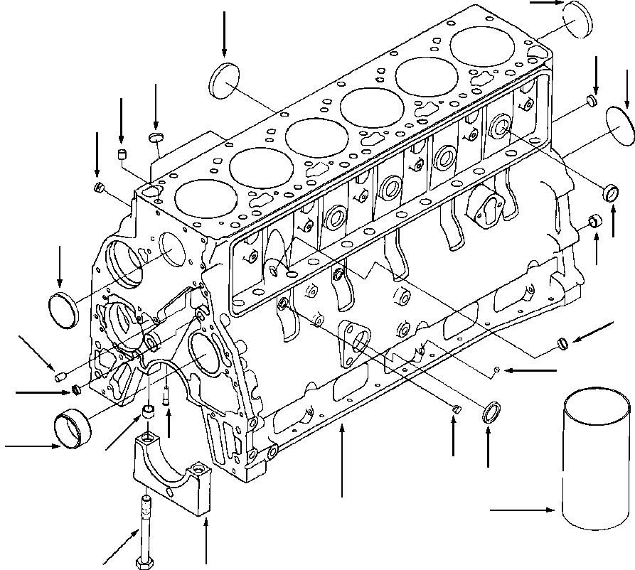 Расширительная заглушка 1240 154 H2 KOMATSU