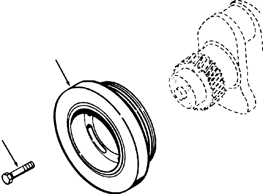 PULLEY, CRANKSHAFT 1268 091 H2 KOMATSU