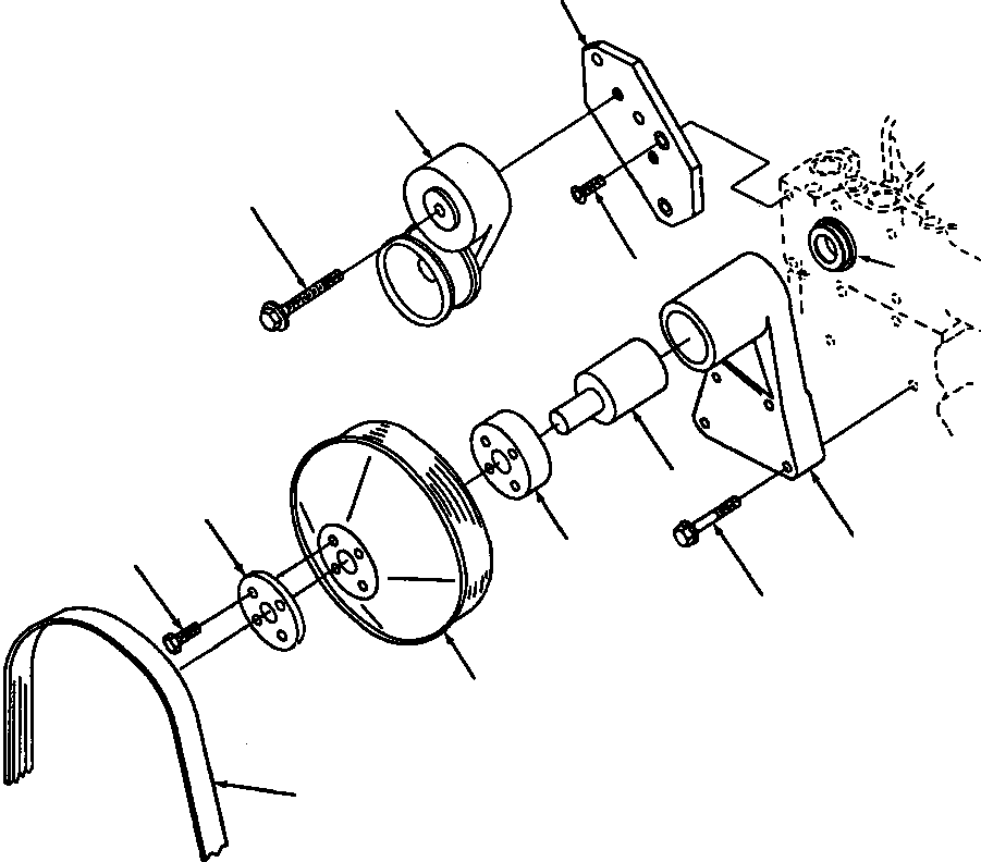 BELT, ALTERNATOR & FAN 1257 759 H1 KOMATSU