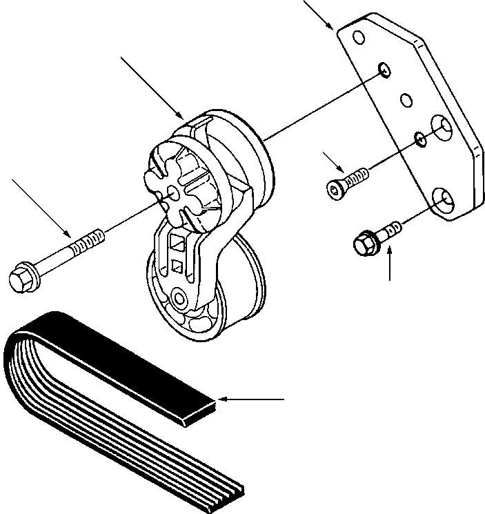 TENSIONER, BELT 1270 378 H2 KOMATSU
