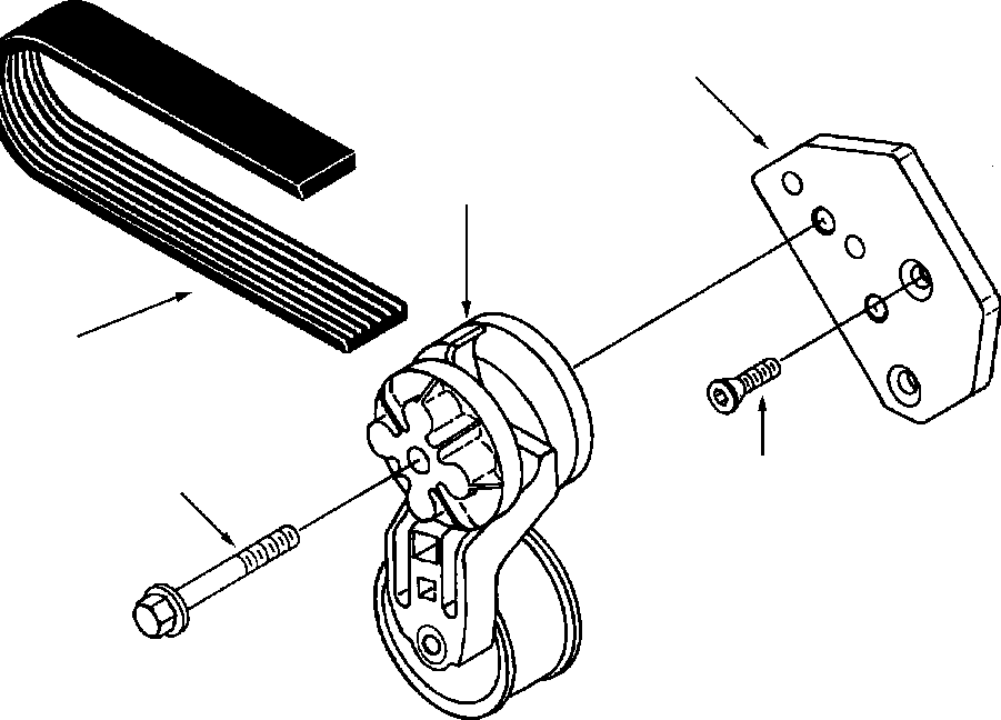 TENSIONER, BELT 1295 443 H1 KOMATSU