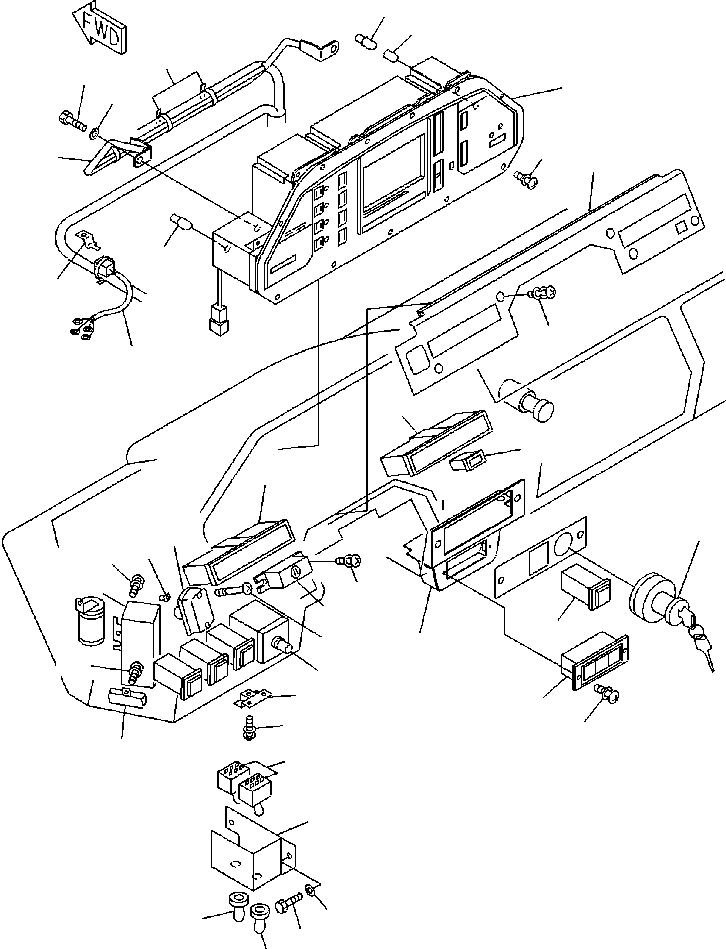 PANEL, MONITOR (SEE FIG 16219) 783-13-33007 KOMATSU