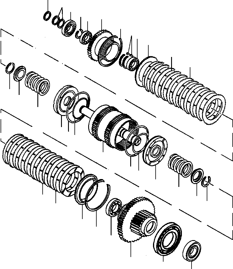 DRUM & SHAFT, CLUTCH 134 345 KOMATSU
