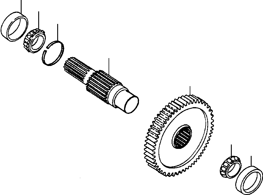 GEAR, OUTPUT 134 357 KOMATSU