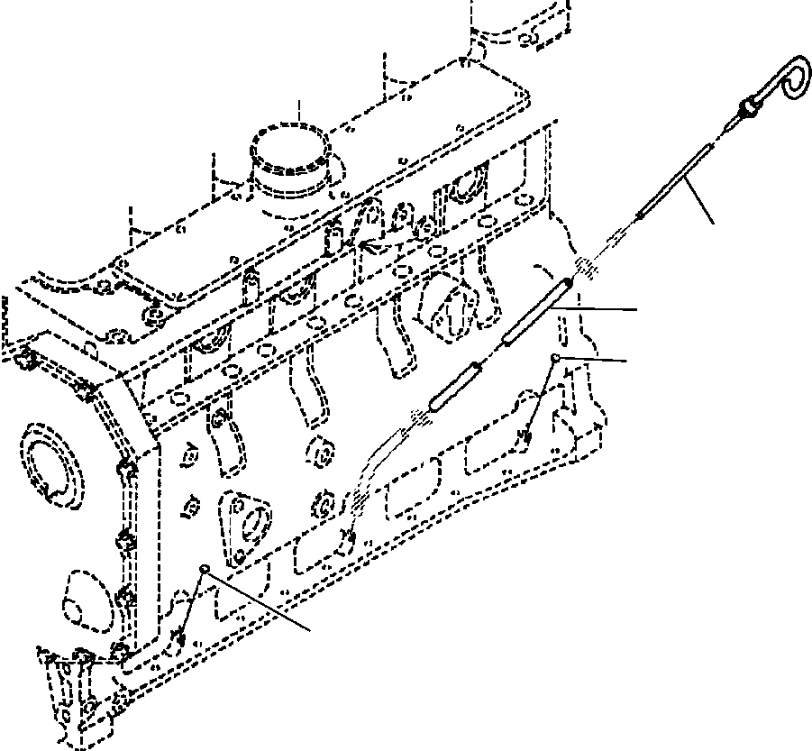 Щуп уровня масла 1296 445 H1 KOMATSU