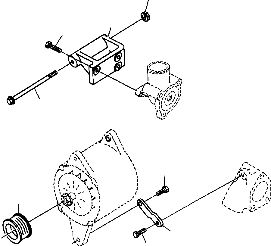PULLEY, ALTERNATOR 1295 024 H2 KOMATSU