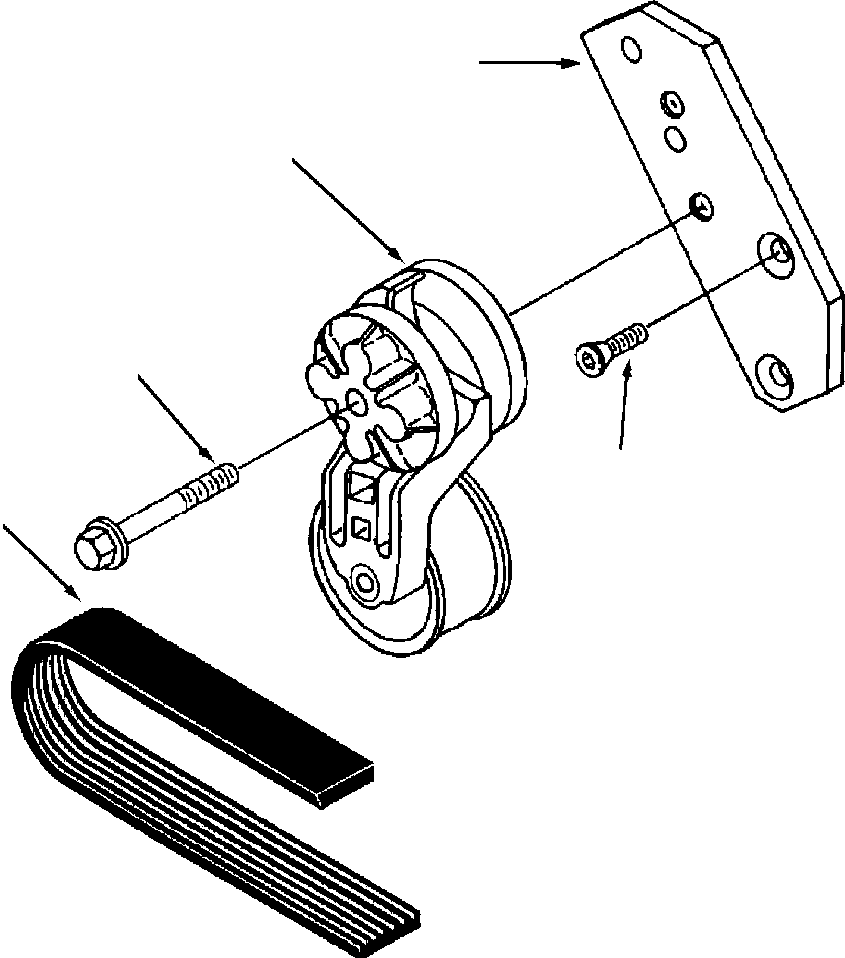 TENSIONER, BELT 6732-61-4110 KOMATSU