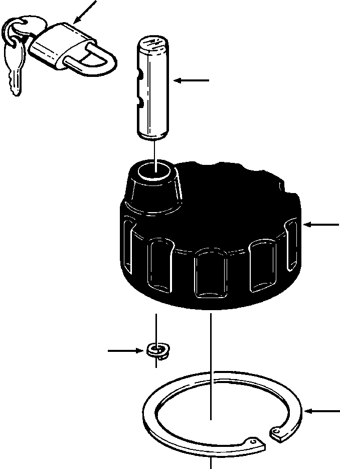 CAP ASSY, LOCKING 628 156 C91 KOMATSU