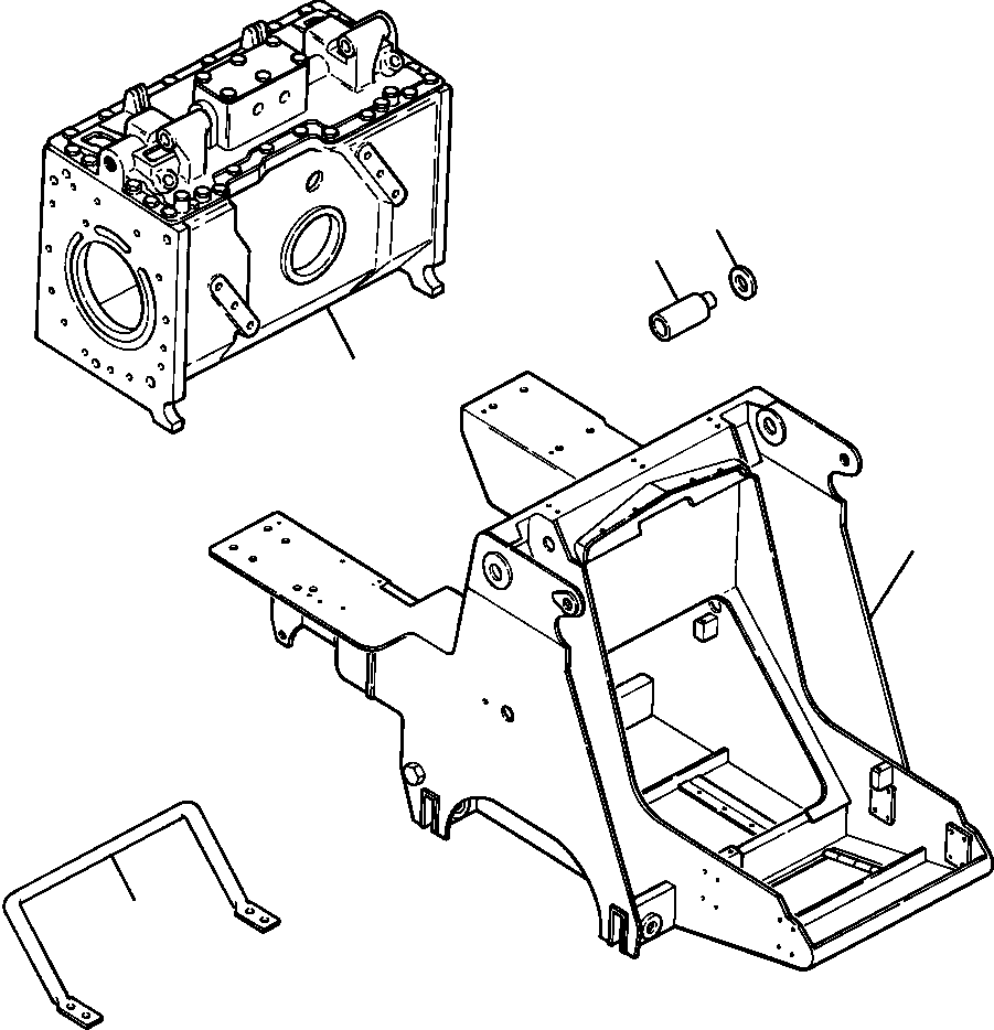 DOWEL, FRONT FRAME TO REAR FRAME 325 655 R2 KOMATSU