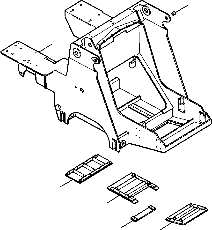FRAME W/DOORS, FRONT (1252 344 H91) KOMATSU