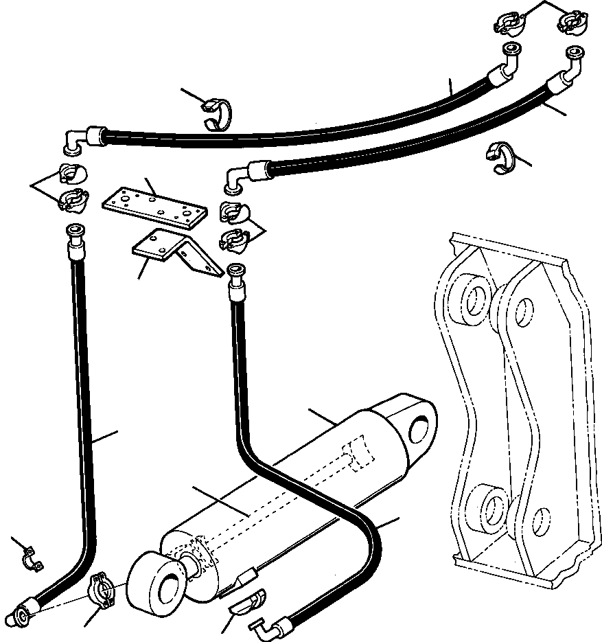 BRACKET, CONNECTOR PLATE 710 472 C1 KOMATSU