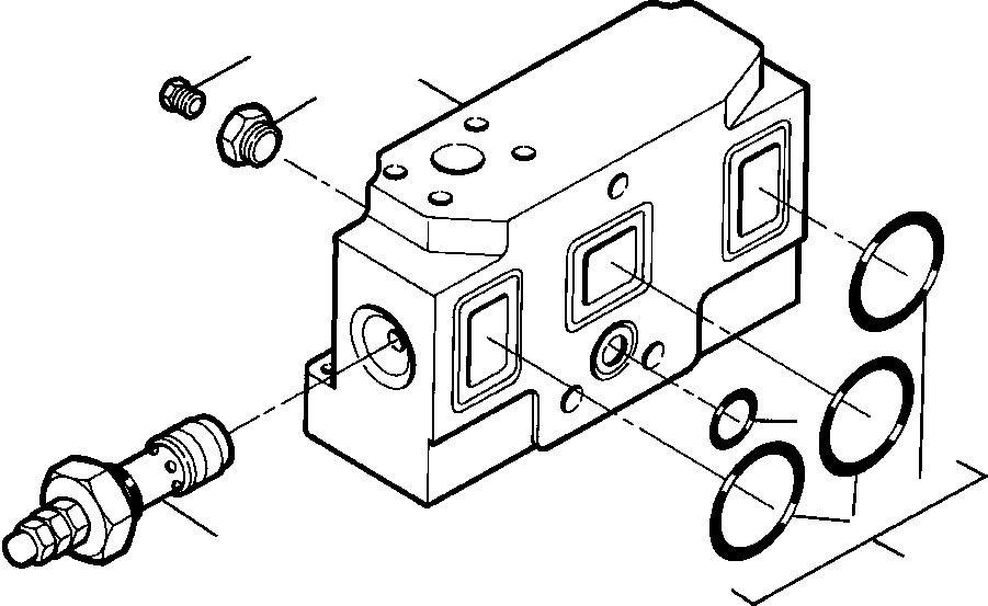 PLUG, 1/4 IN 444 691 KOMATSU