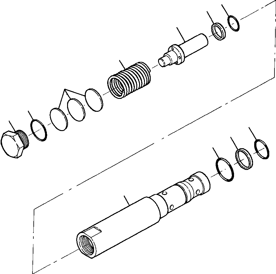 VALVE, RELIEF (CLAM OR RIPPER CONTROL) 627 034 C91 KOMATSU