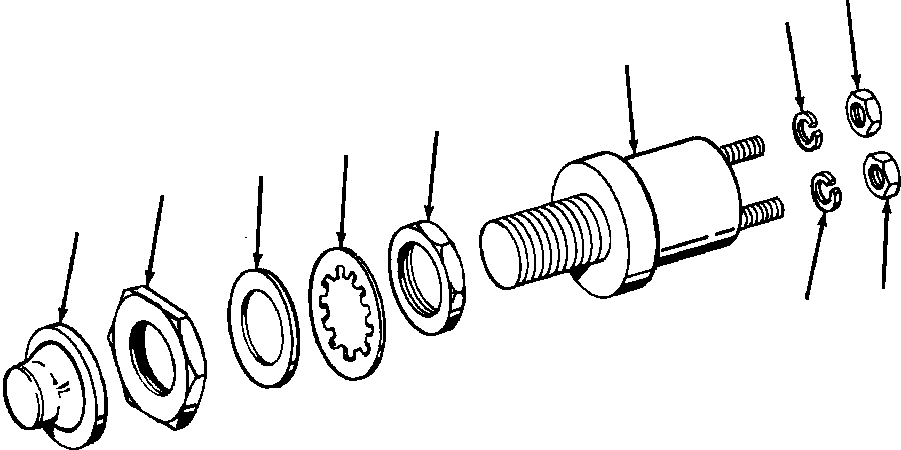 NUT, MOUNTING 1968 171 KOMATSU