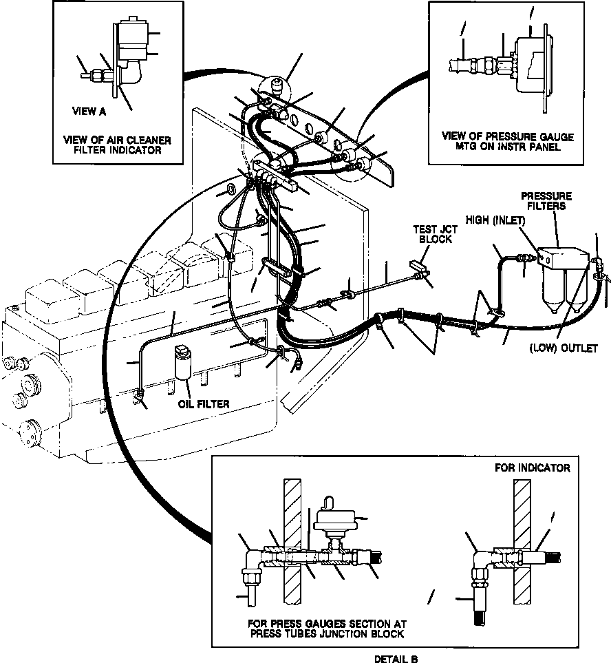 NIPPLE, JUNCTION BLOCK TO SWITCH TEE 192 043 KOMATSU