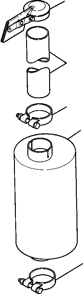 CAP, LOCKABLE EXHAUST 734 400 C92 KOMATSU