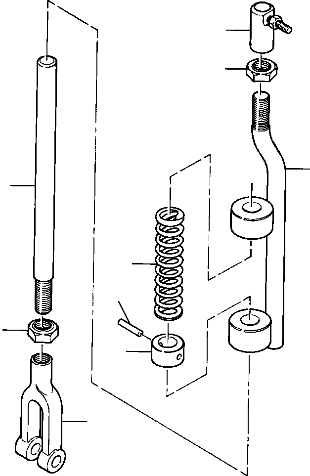 ROD ASSEMBLY, THROTTLE OVERRIDE (712 030 C91) KOMATSU