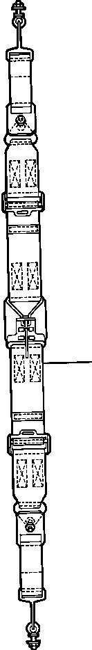 BELT, SEAT - RIGID TYPE SEAT 665 064 C2 KOMATSU
