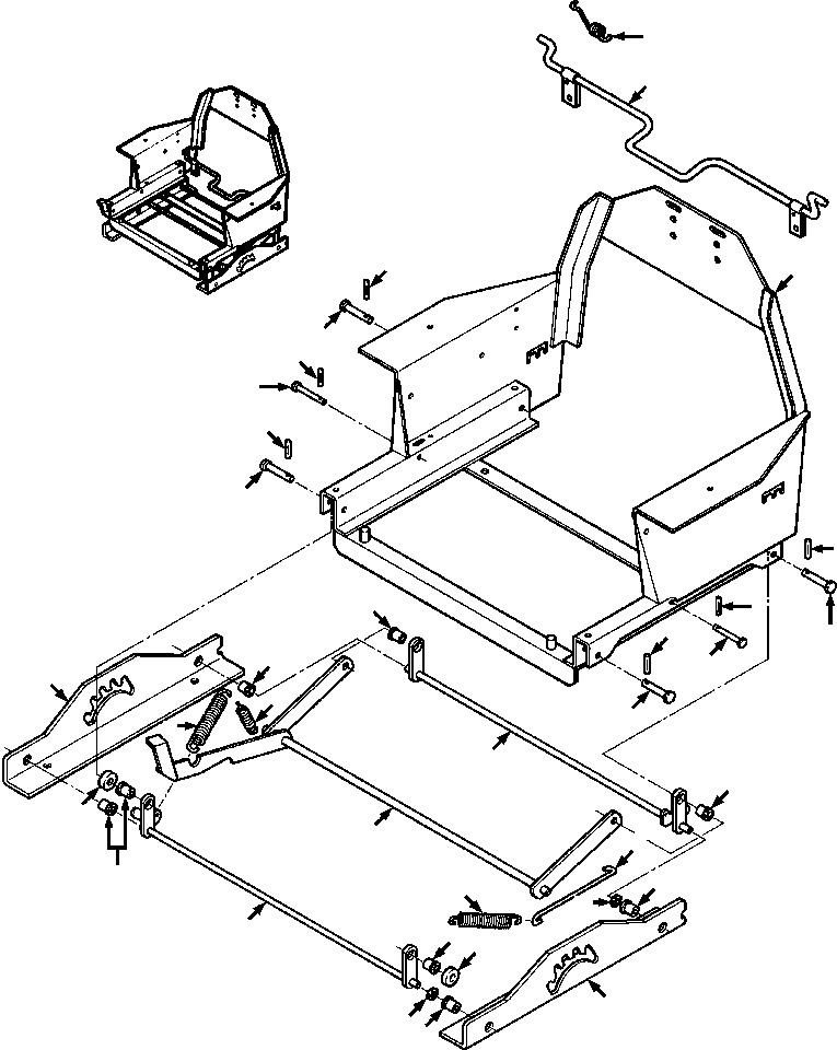 SPRING, LINKAGE ARM 603 913 C1 KOMATSU