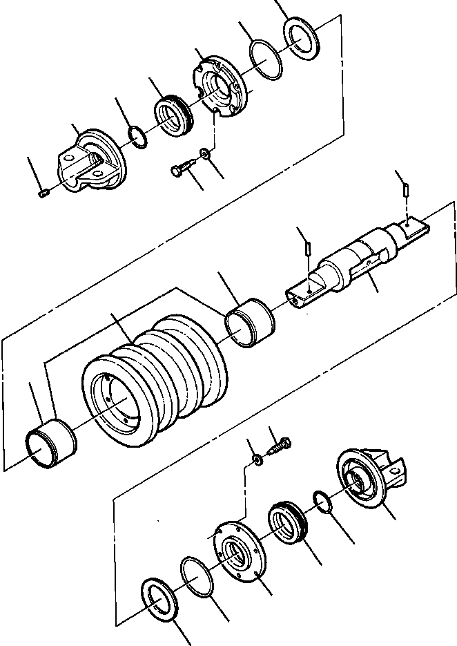 ROLLER W/BUSHINGS 655 044 C93 KOMATSU