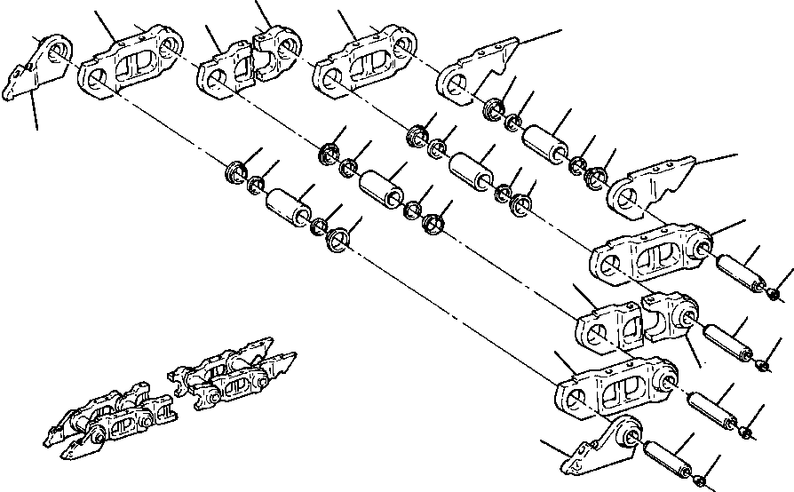 PIN, TRACK LINK 739 233 C2 KOMATSU