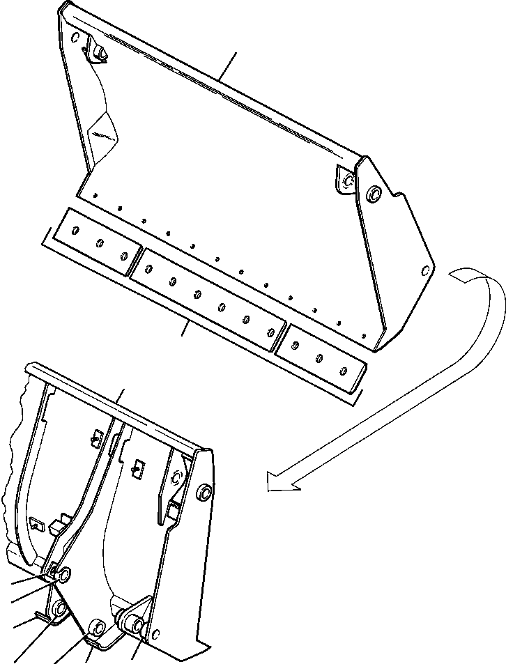 Режущая кромка 626 025 C2 KOMATSU