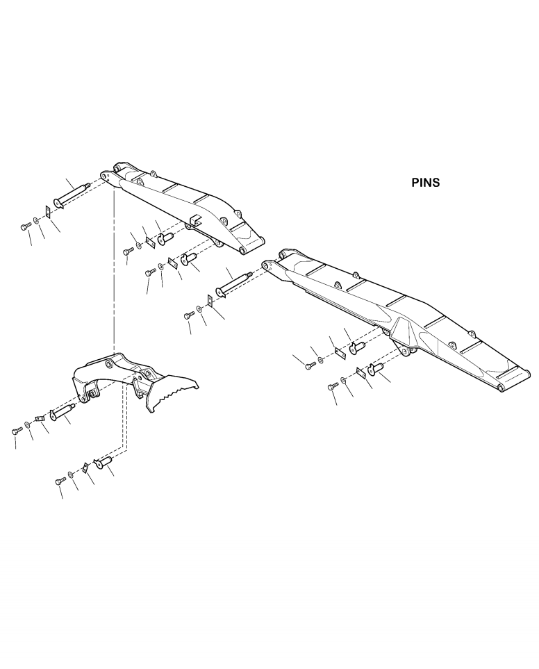 PIN, MAIN BOOM TO ARM 207-70-U1330 KOMATSU