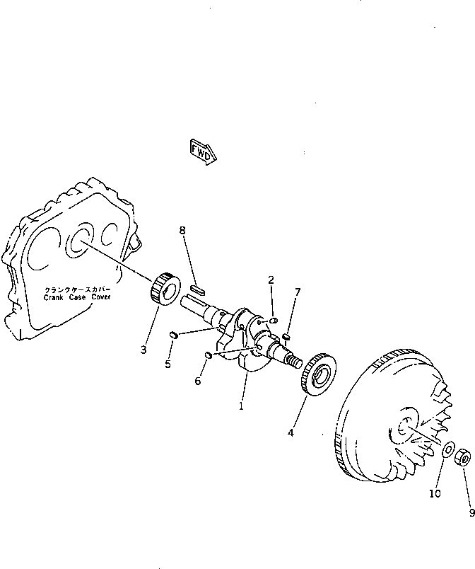 CRANKSHAFT ASS'Y YM714360-21730 KOMATSU