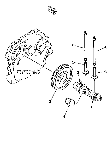 CAMSHAFT ASS'Y YM714360-14580 KOMATSU