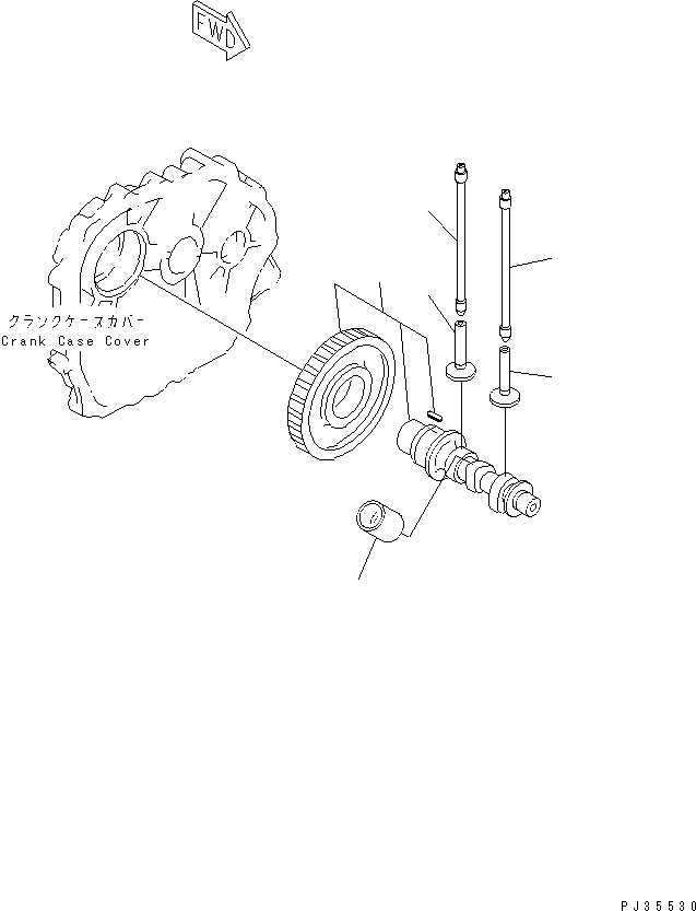 CAMSHAFT ASS'Y YM714660-14581 KOMATSU