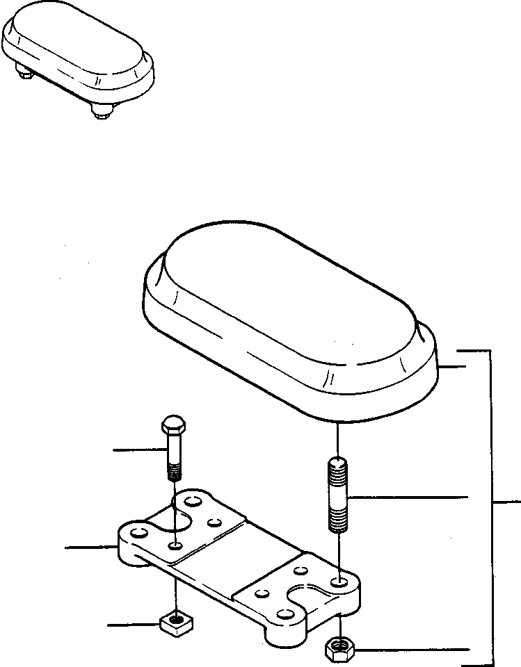SHOE ASSEMBLY, RUBBER TRACK (19 589 DBY) KOMATSU