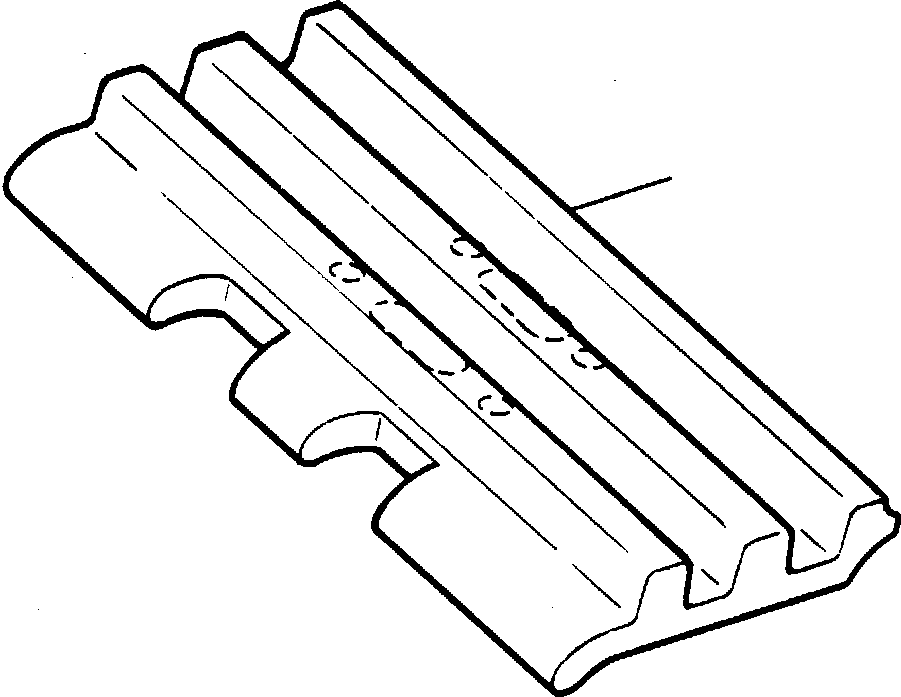 SHOE, 13 IN. TRACK 1236 988 H1 KOMATSU