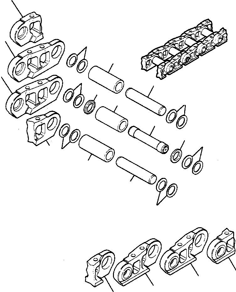 SPACER, MASTER PIN 1237 348 H1 KOMATSU