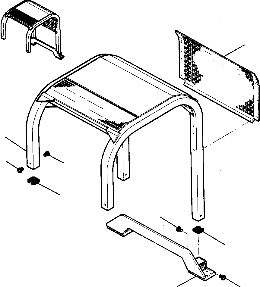 WELDMENT, ROPS CANOPY 1218 802 H92 KOMATSU