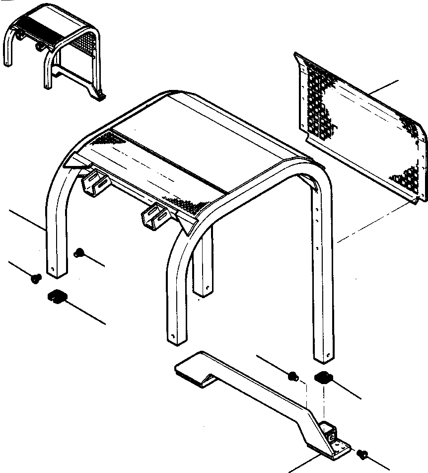 WELDMENT, ROPS CANOPY 1218 807 H92 KOMATSU