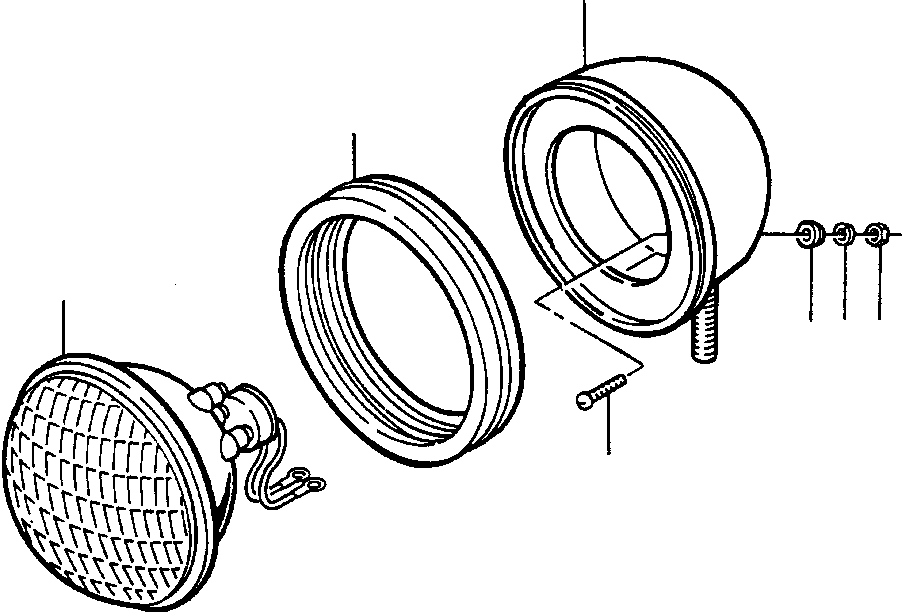 LIGHT ASSEMBLY, WORK 625 657 C91 KOMATSU