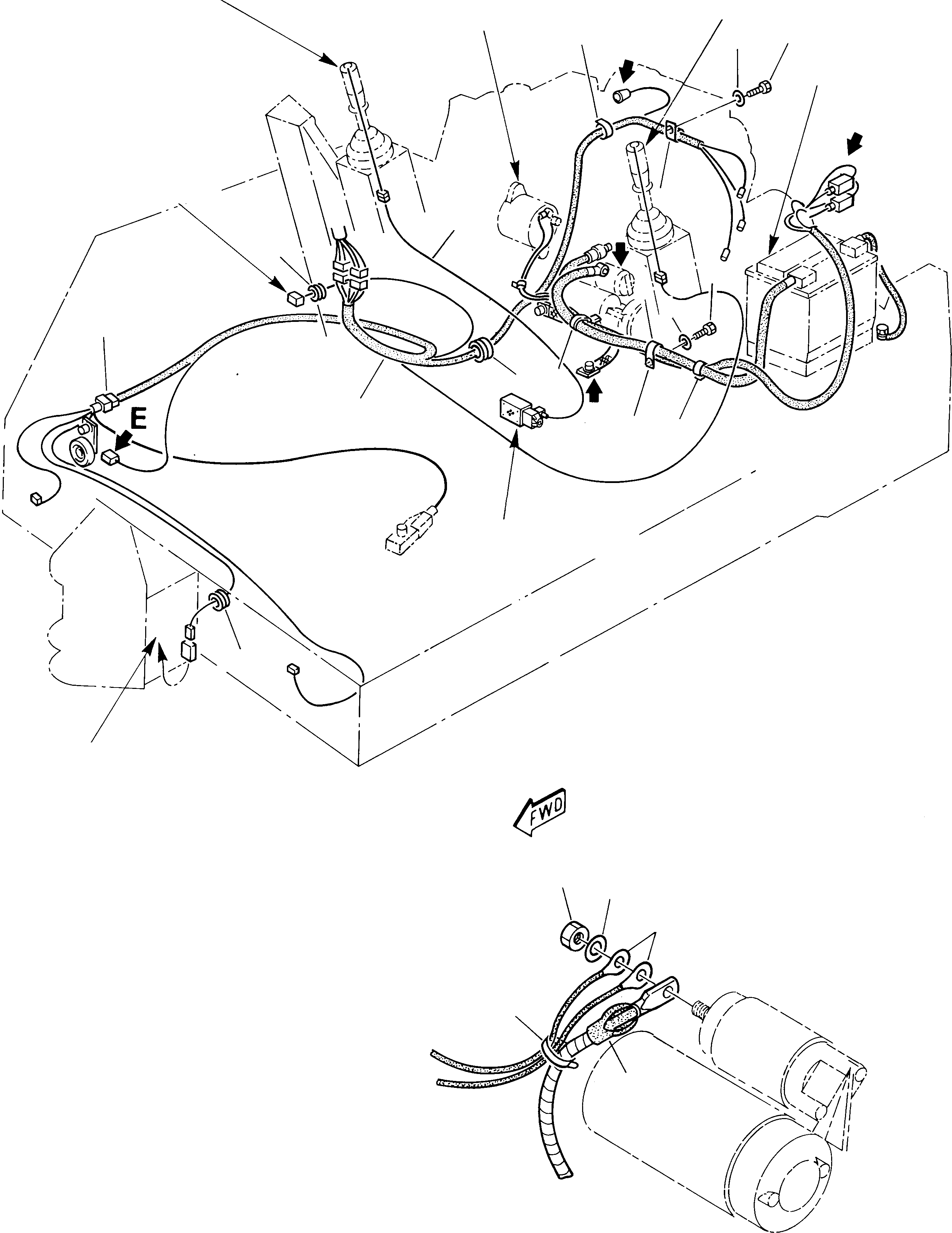 WIRING, INCREASING SPEED 3K4017050 KOMATSU