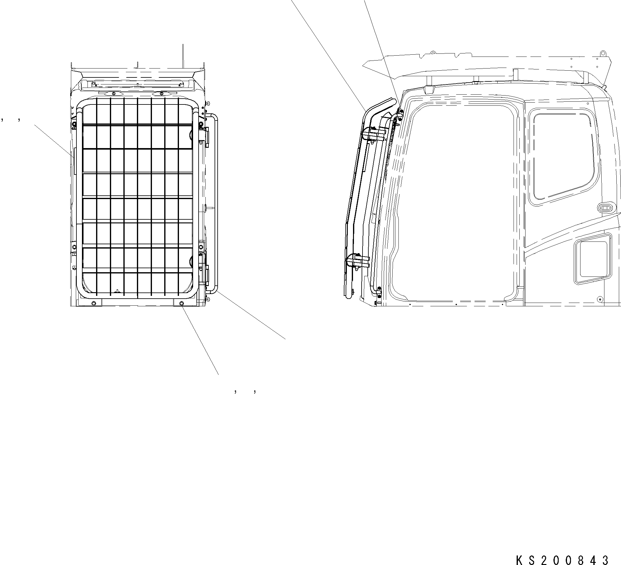 OPG GUARD ASSEMBLY 207-954-KA90 KOMATSU