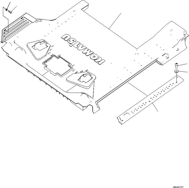 Коврик 206-53-14730 KOMATSU