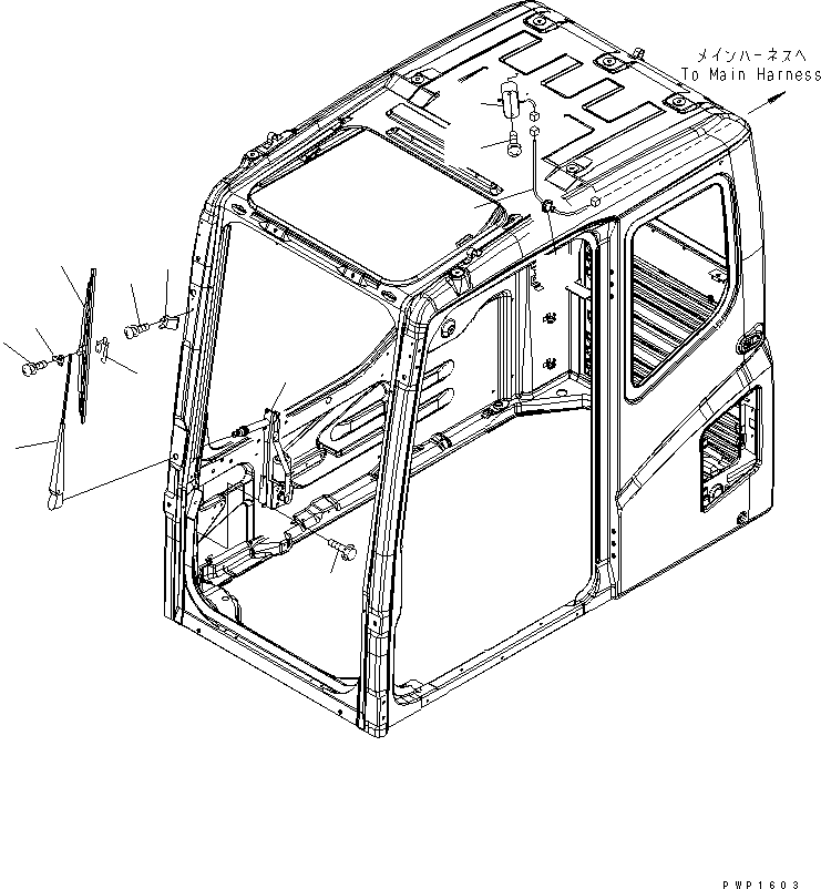 Жгут проводов 206-06-KA151 KOMATSU