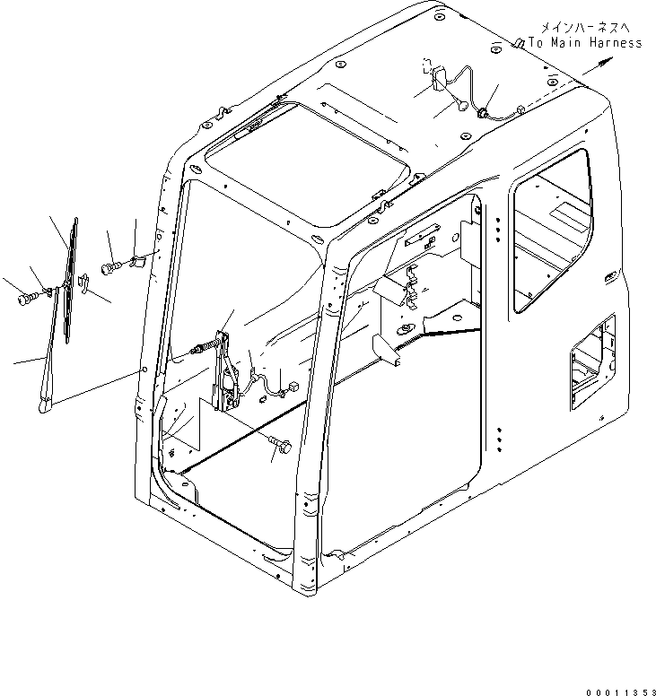 Жгут проводов 207-06-K3210 KOMATSU