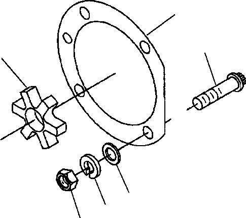 NUT, HEAVY HEXAGON 1238 079 H1 KOMATSU